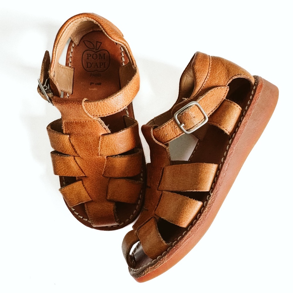 Pom D'Api Unisex Poppy Daddy Sandal Marron Brown - FR 27 - US 10
